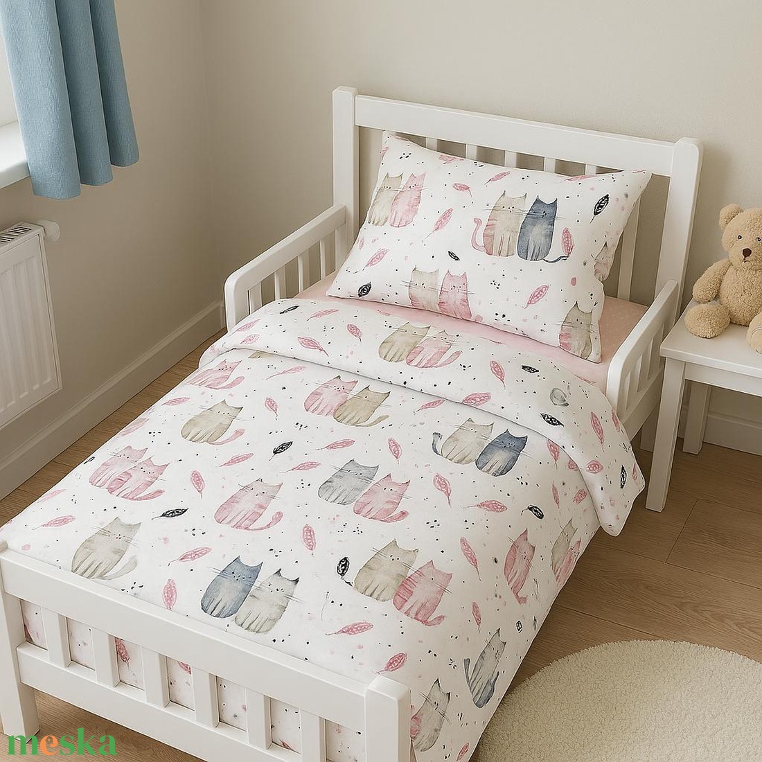 ,,ZOLICA Gyermekágynemű szett 2 részes - Cirmos csoda - játék & sport - ovis felszerelés - ovis ágynemű - Meska.hu