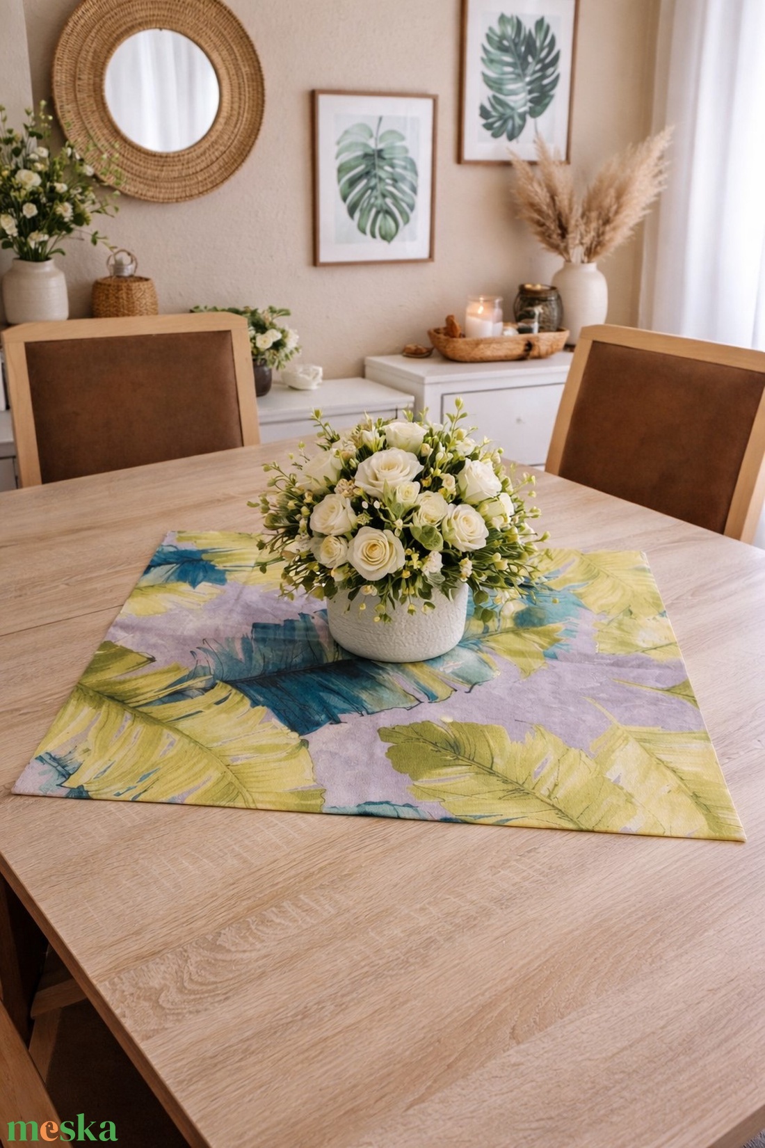 Asztalközép - Levelek - otthon & életmód - lakástextil - abrosz, terítő - asztalközép terítő - Meska.hu