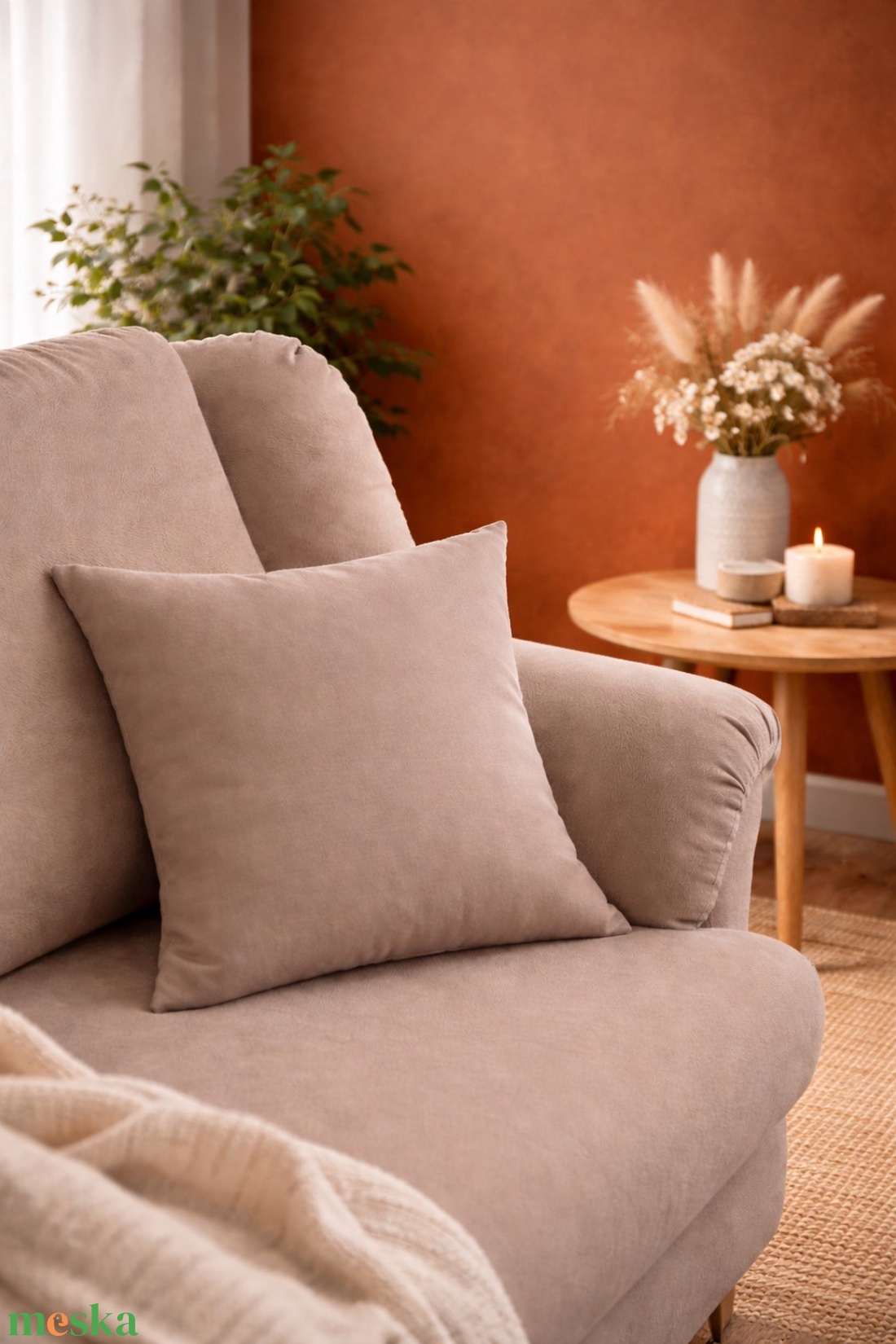 ,,ZOLICA Díszpárna huzat - tejeskávé - otthon & életmód - lakástextil - párna & párnahuzat - díszpárnahuzat - Meska.hu