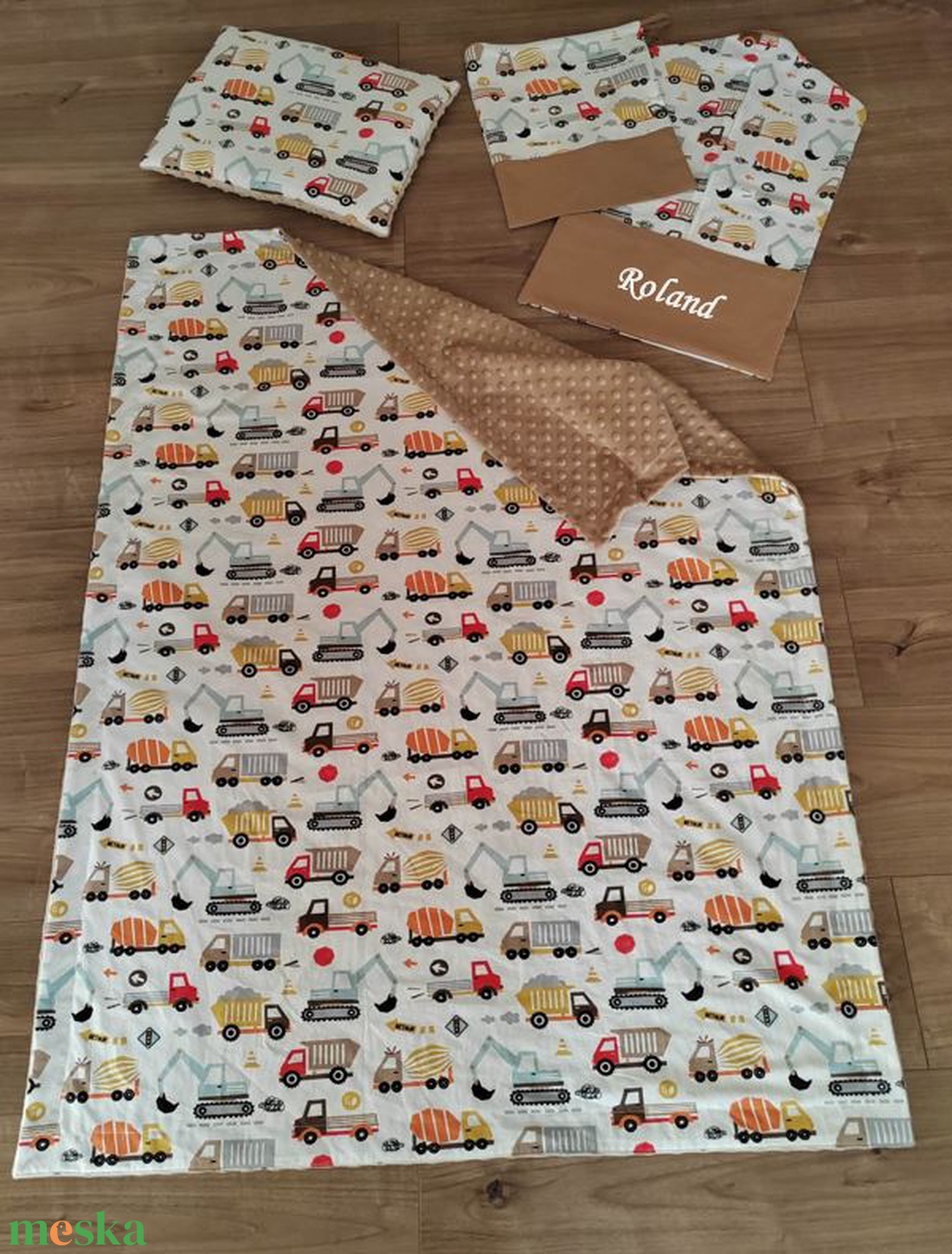 Ovis szett 4 részes -Építkezős álmok - játék & sport - ovis felszerelés - ovis szett - Meska.hu