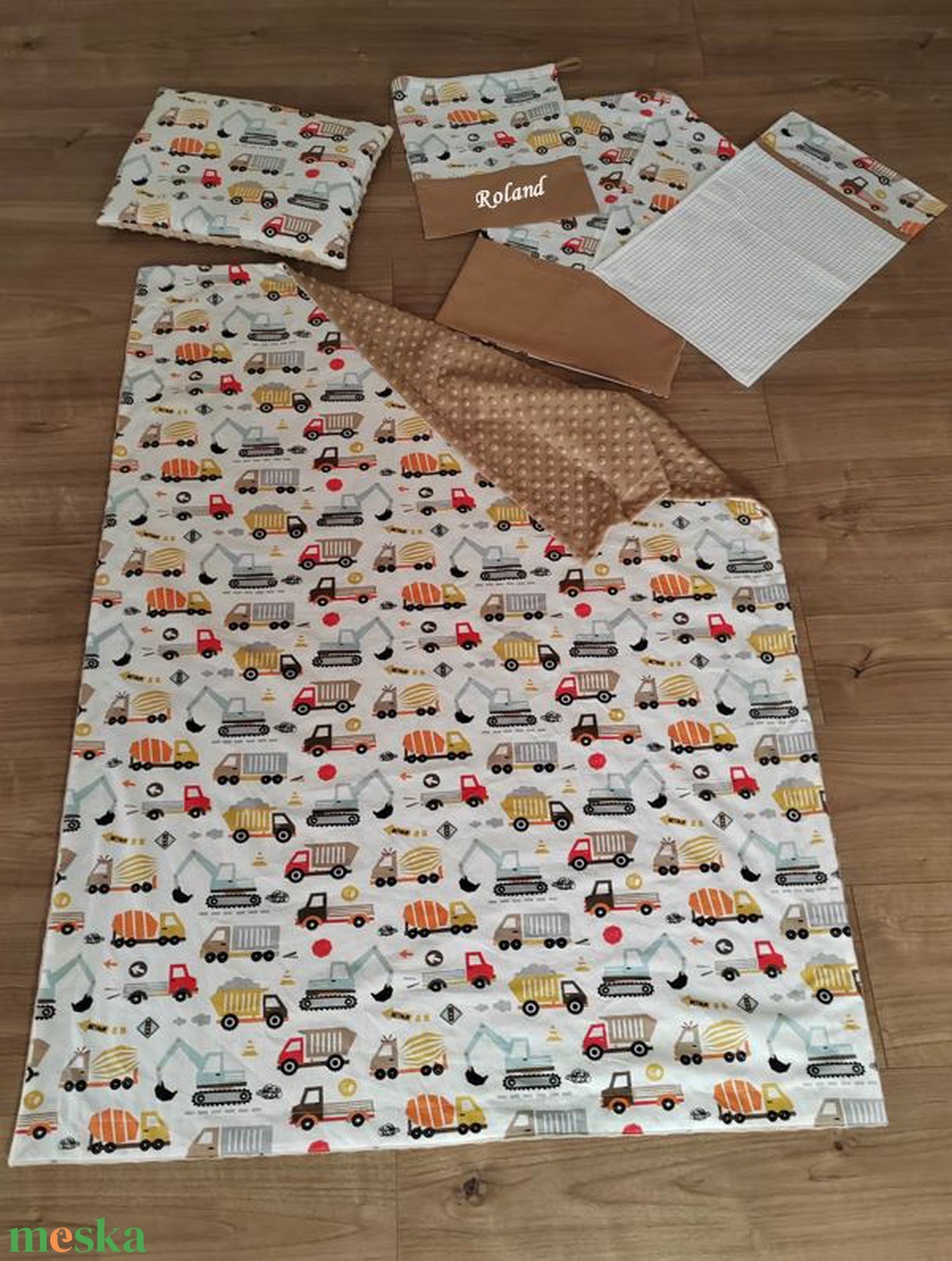 Ovis szett 4 részes -Építkezős álmok - játék & sport - ovis felszerelés - ovis szett - Meska.hu