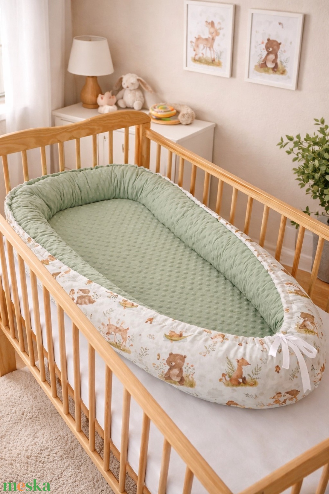 Babafészek csepp alakú - Mackó és barátai - baba - mama - baba ágynemű - babafészek - Meska.hu