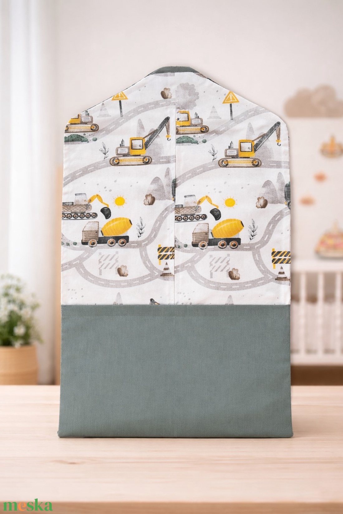 Ovis vállfás zsák - Munkagépek az úton - játék & sport - ovis felszerelés - ovis szett - Meska.hu