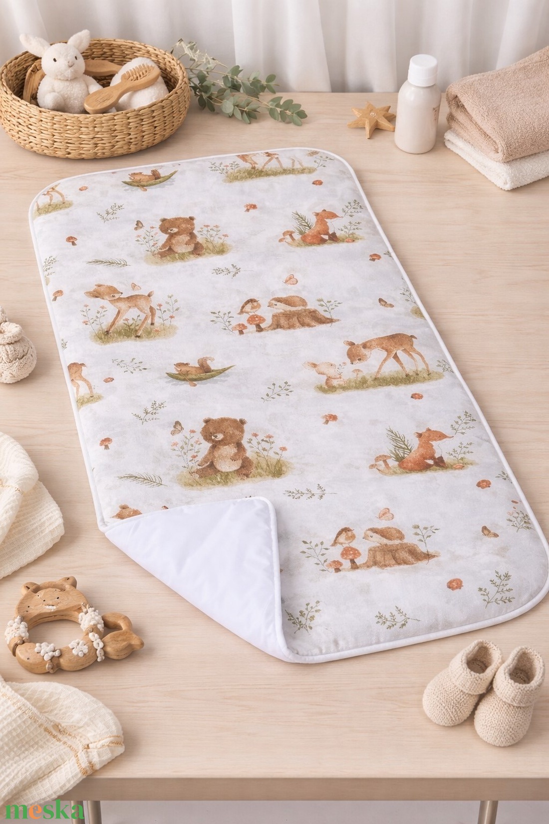 Pelenkázó alátét - Mackó és barátai - baba - mama - pelenkázó, babafürdető kellékek - pelenkázó alátét - Meska.hu
