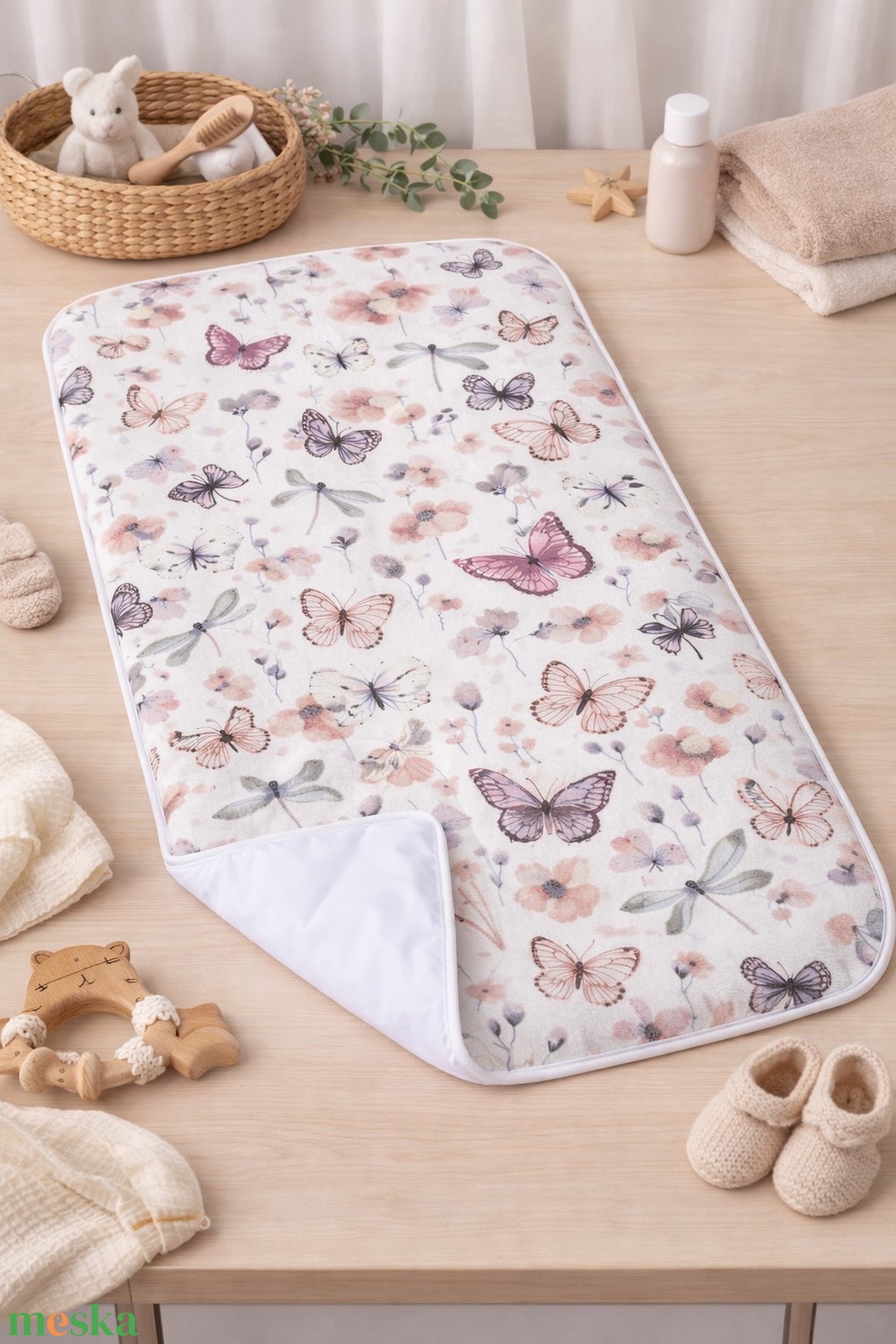 Pelenkázó alátét - Pillangóliget - baba - mama - pelenkázó, babafürdető kellékek - pelenkázó alátét - Meska.hu