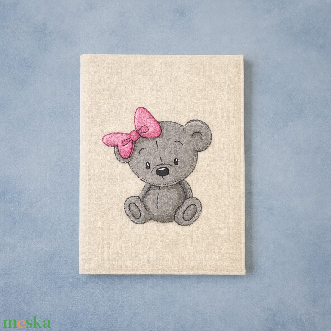 Egészségügyi könyvborító MACIS - Halványsárga - baba - mama - babaemlékek - egészségügyi kiskönyv borító - Meska.hu