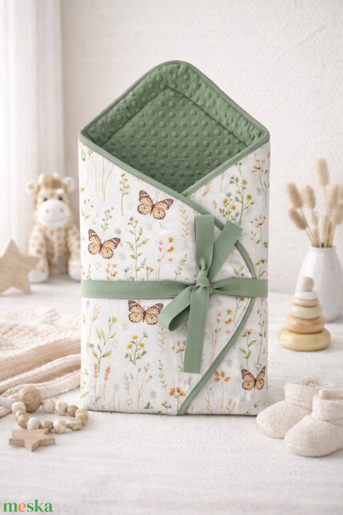 Pólya 3 in 1 -Tavaszi lepketánc - baba - mama - baba ágynemű - pólya - Meska.hu