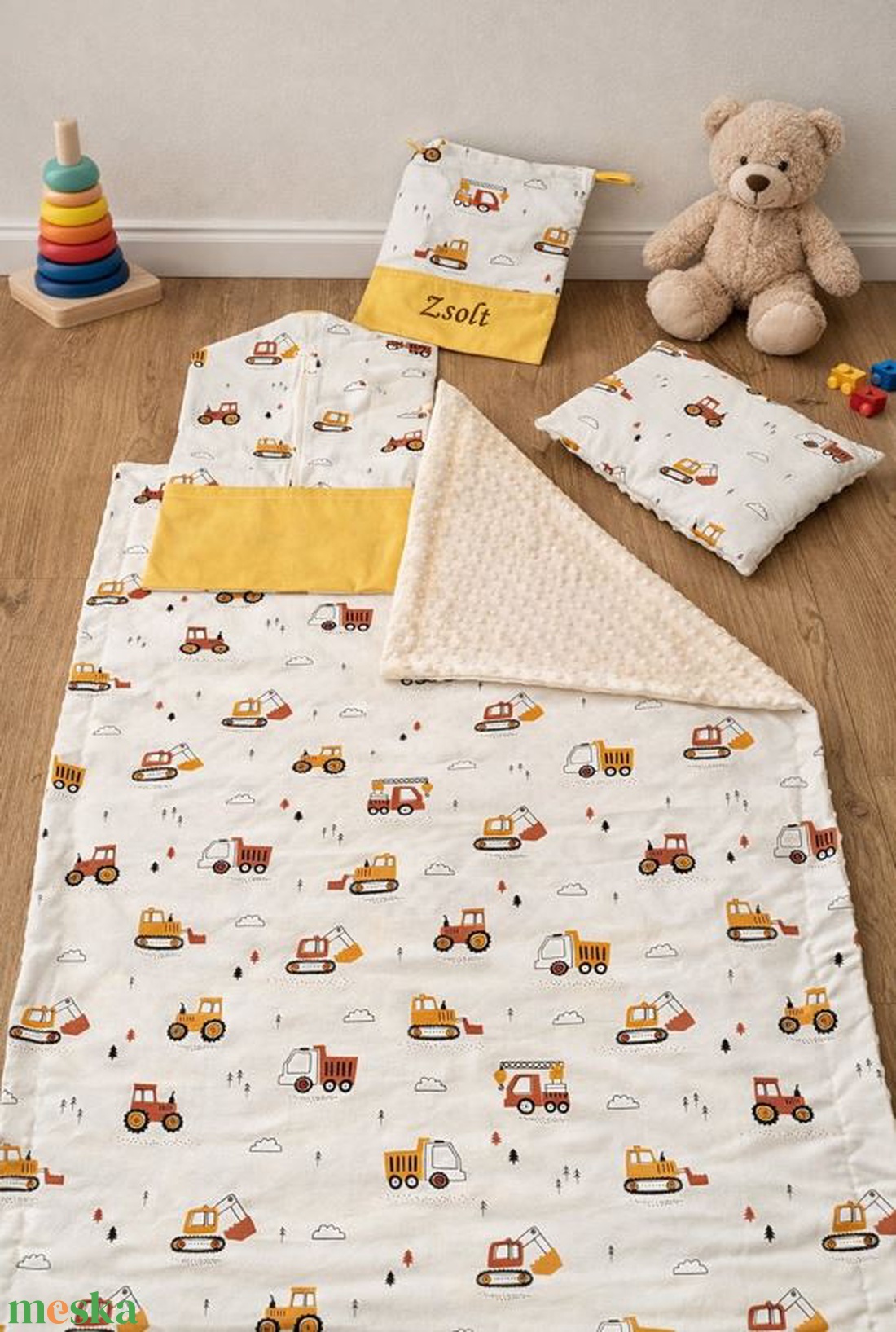 Ovis szett 4 részes - Munkagépes kaland - játék & sport - ovis felszerelés - ovis szett - Meska.hu