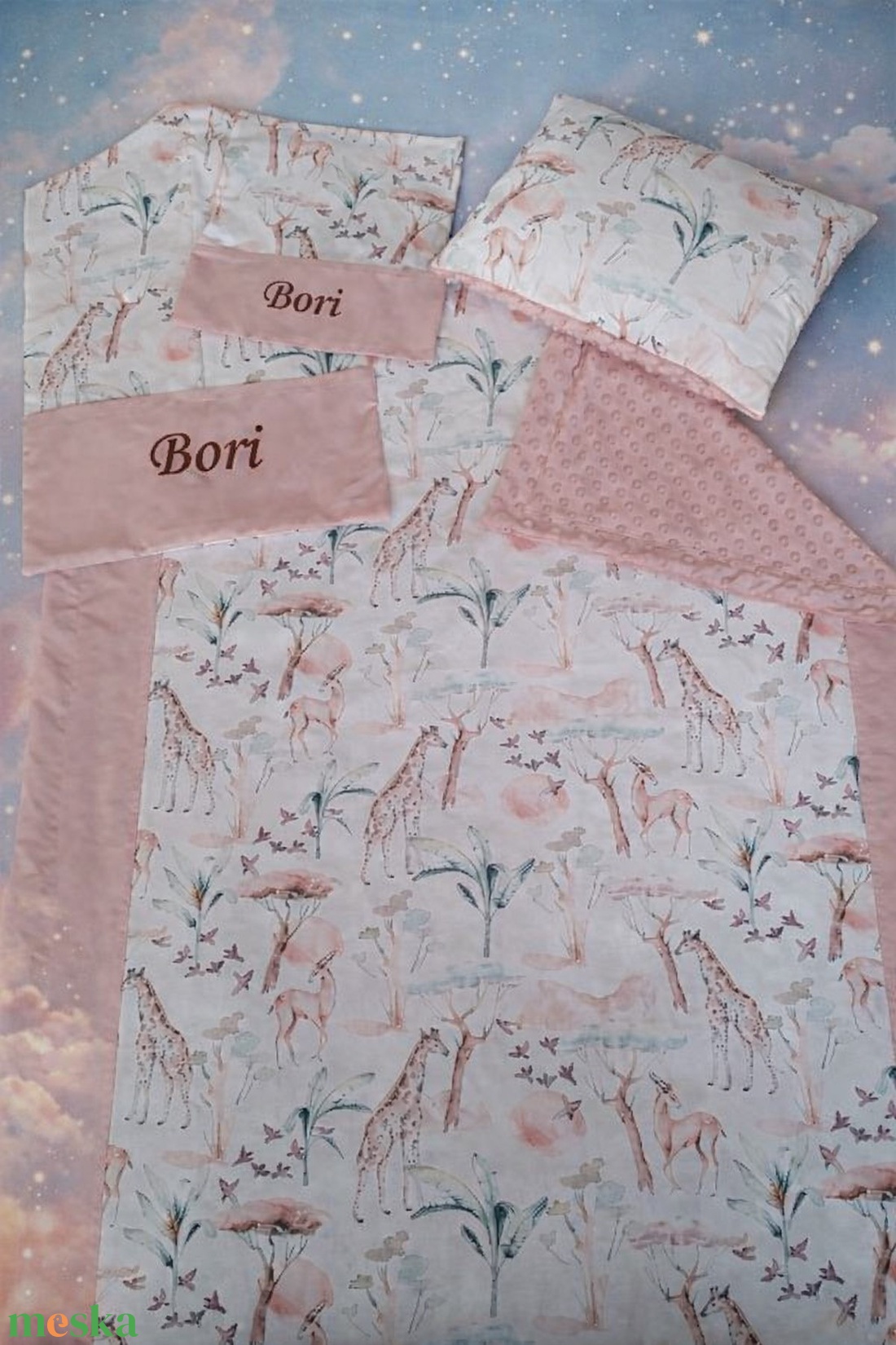 Ovis szett 4 részes PRÉMIUM - Szavannai naplemente - játék & sport - ovis felszerelés - ovis szett - Meska.hu