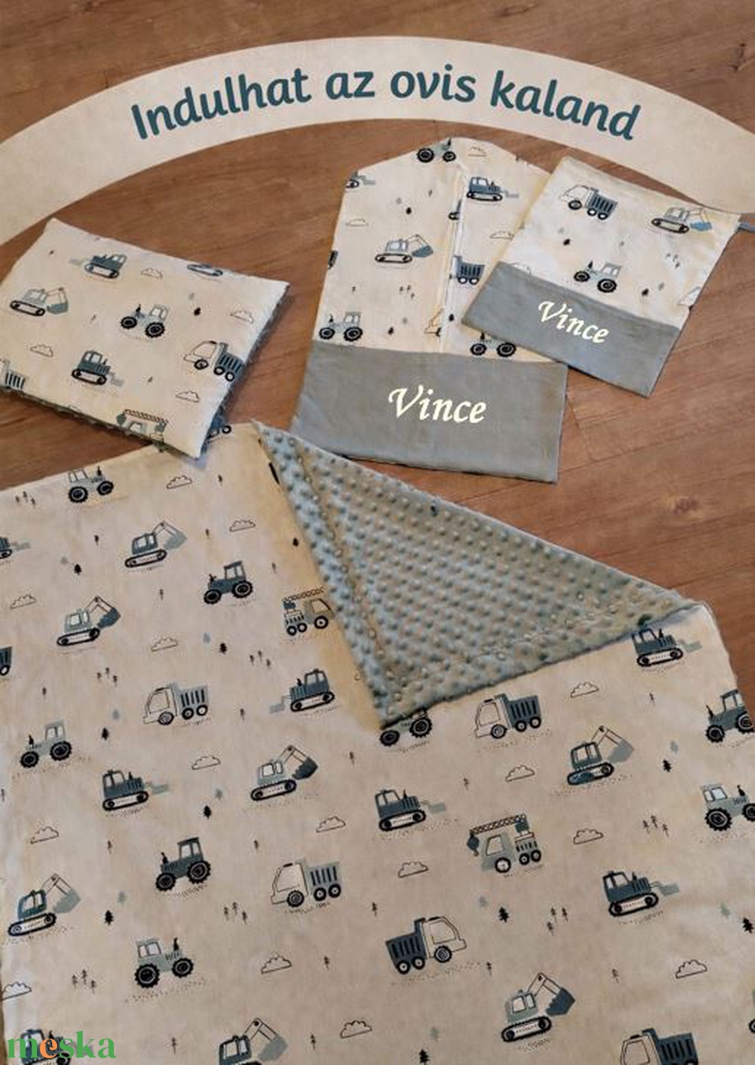 Ovis szett 4 részes - Zsálya építők - játék & sport - ovis felszerelés - ovis szett - Meska.hu