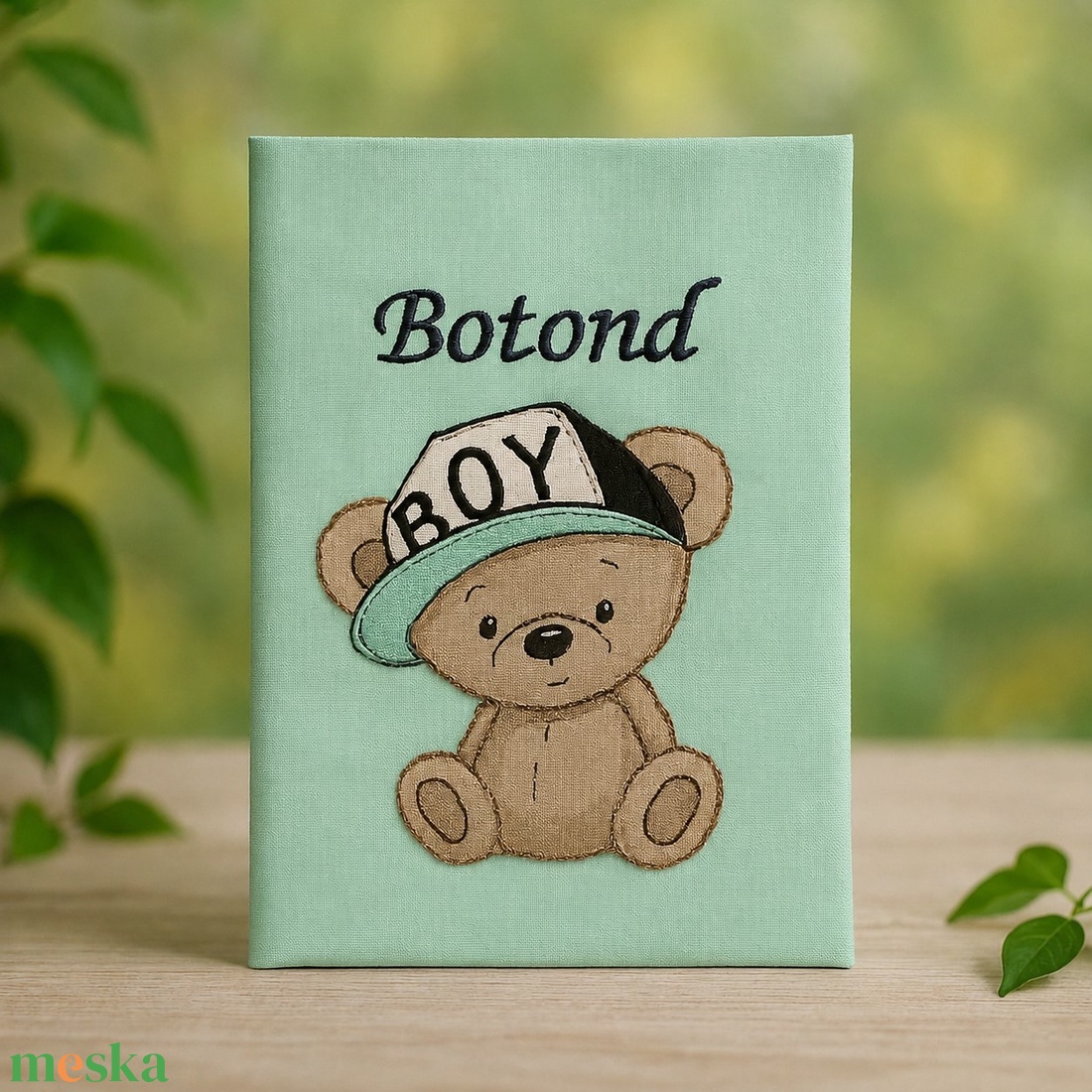 Egészségügyi könyvborító MACIS - Menta - baba - mama - babaemlékek - egészségügyi kiskönyv borító - Meska.hu