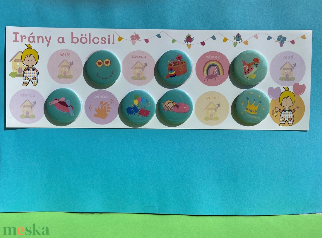 Irány a bölcsi! - Mágnestábla beszoktatáshoz - 2 féle - játék & sport - ovis felszerelés - egyéb ovis kiegészítő - Meska.hu Irány a bölcsi! - Mágnestábla beszoktatáshoz - 2 féle - játék & sport - ovis felszerelés - egyéb ovis kiegészítő - Meska.hu