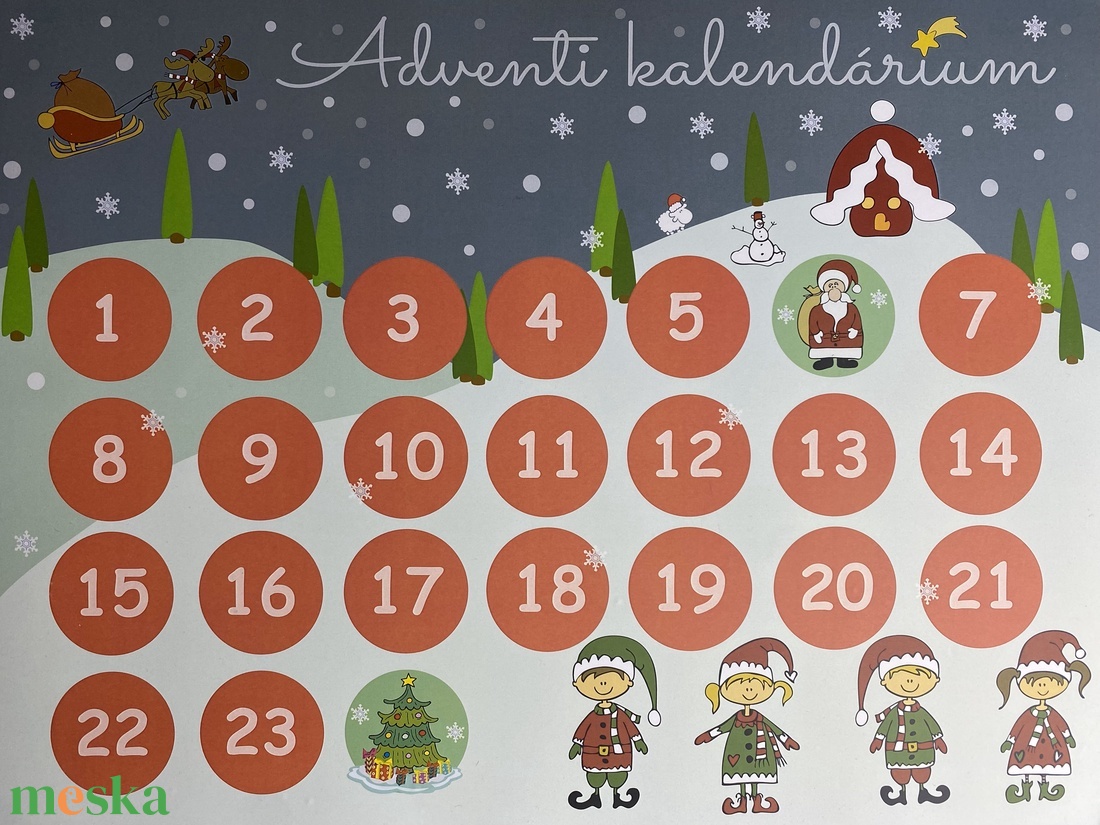 Mágneses adventi naptár, kalendárium gyerekeknek - karácsony - adventi díszek - adventi naptár - Meska.hu Mágneses adventi naptár, kalendárium gyerekeknek - karácsony - adventi díszek - adventi naptár - Meska.hu