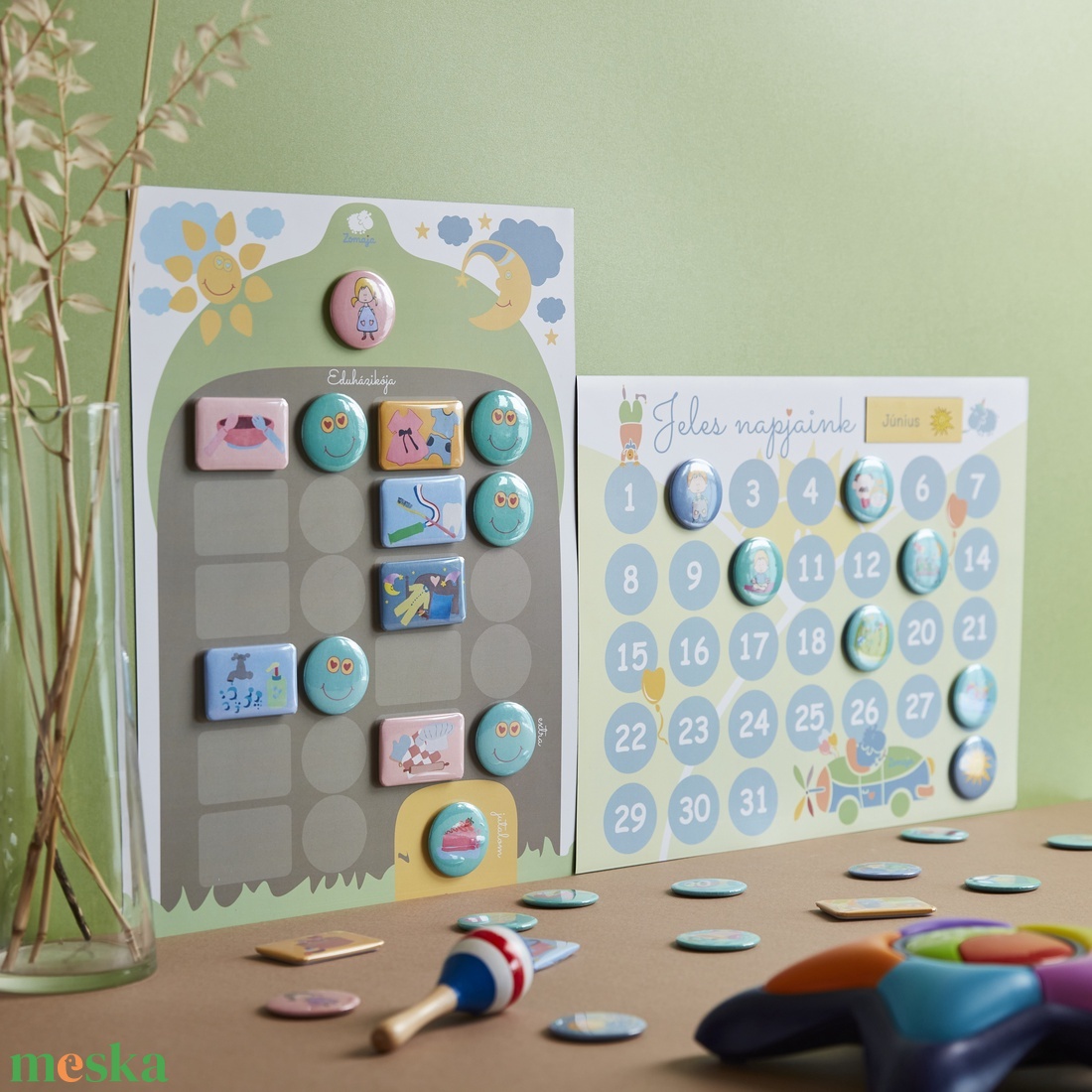 Szeretem a testvérem, barátom, gyerekes mágnes - otthon & életmód - konyhafelszerelés, tálalás - konyhai dekoráció - hűtőmágnes - Meska.hu