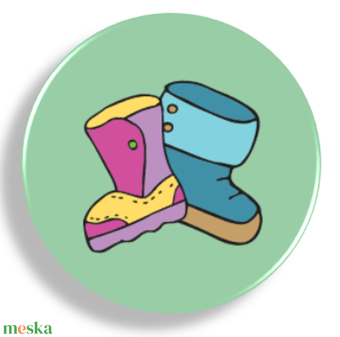 Csízmás mágnes - otthon & életmód - konyhafelszerelés, tálalás - konyhai dekoráció - hűtőmágnes - Meska.hu