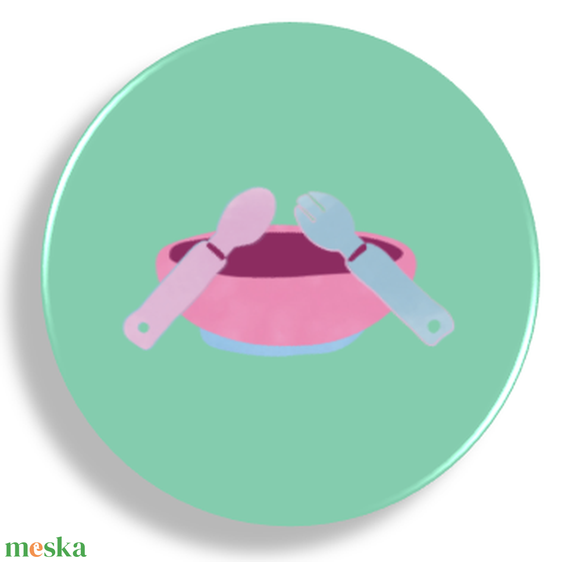 Evés, étkezés mágnes - otthon & életmód - konyhafelszerelés, tálalás - konyhai dekoráció - hűtőmágnes - Meska.hu