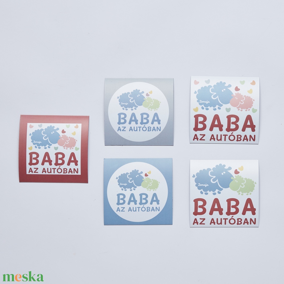 Baba az autóban, Kismama az autóban mágnes - otthon & életmód - konyhafelszerelés, tálalás - konyhai dekoráció - hűtőmágnes - Meska.hu