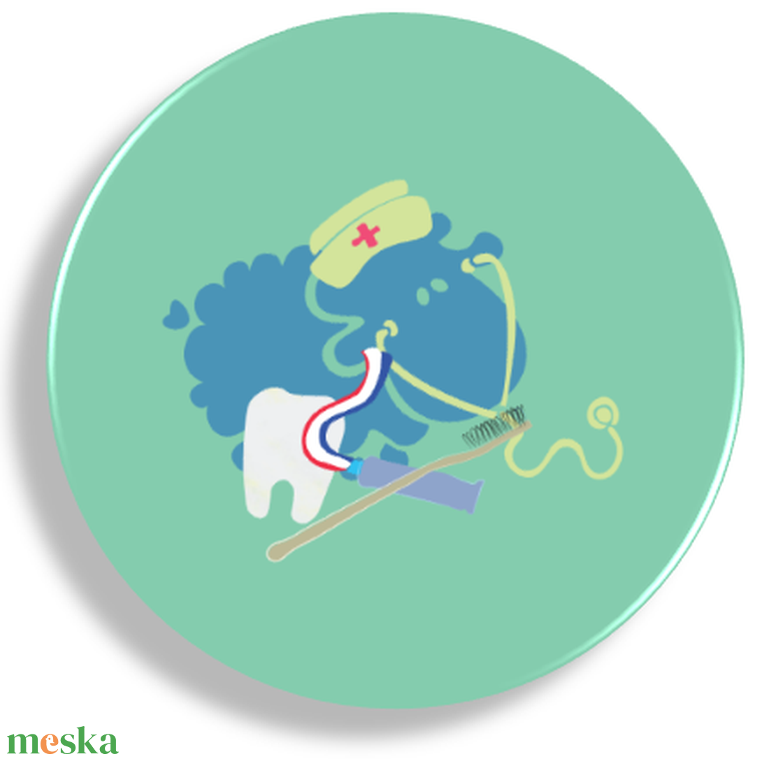 Fogorvos, szájápolás mágnes - otthon & életmód - konyhafelszerelés, tálalás - konyhai dekoráció - hűtőmágnes - Meska.hu