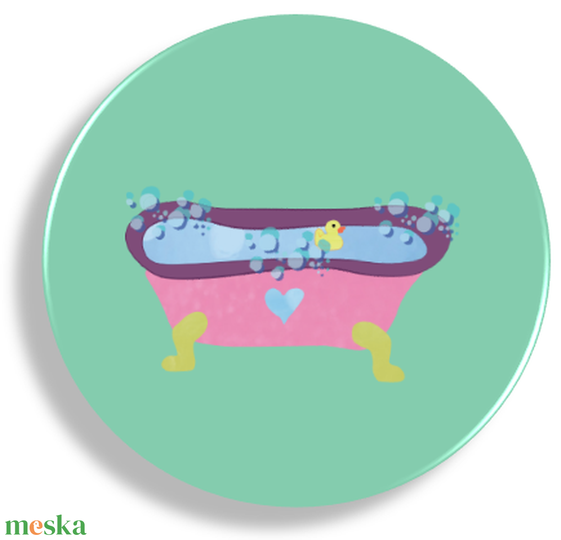 Fürdés mágnes - otthon & életmód - konyhafelszerelés, tálalás - konyhai dekoráció - hűtőmágnes - Meska.hu