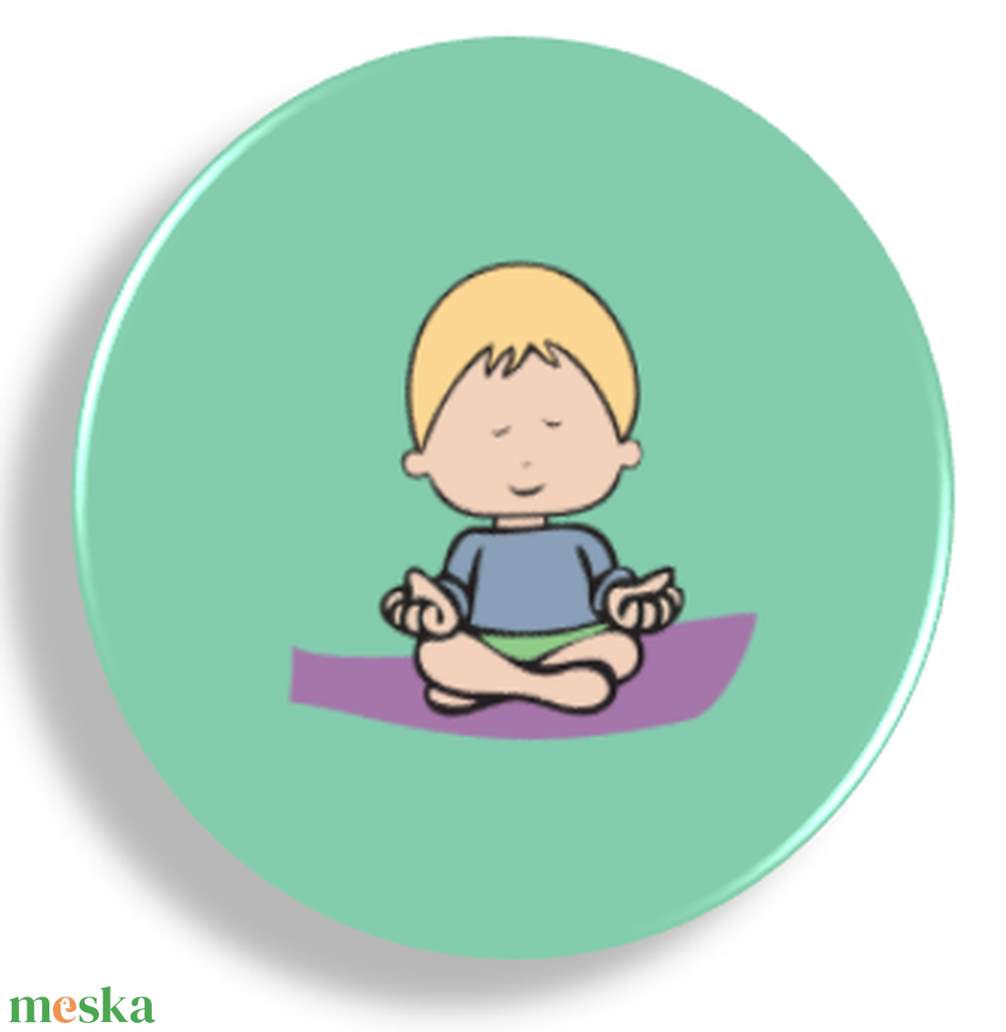 Jóga, meditáció, jógázás, meditálás mágnes - otthon & életmód - konyhafelszerelés, tálalás - konyhai dekoráció - hűtőmágnes - Meska.hu