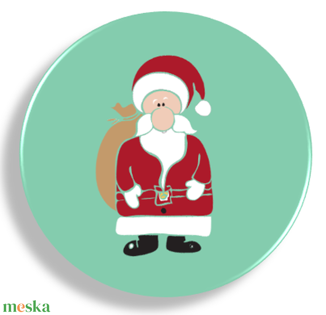 Mikulás, Télapó, ajándékozás mágnes - otthon & életmód - konyhafelszerelés, tálalás - konyhai dekoráció - hűtőmágnes - Meska.hu