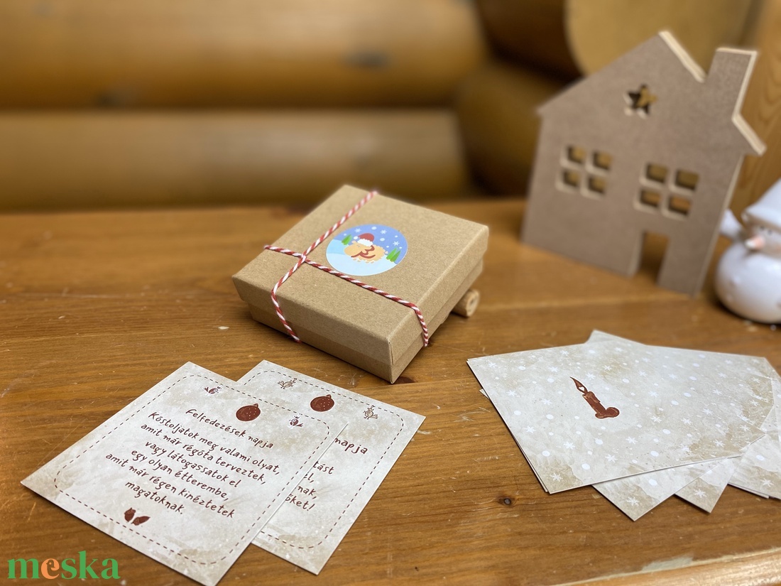 Mágneses adventi naptár, kalendárium felnőtteknek - karácsony - adventi díszek - adventi naptár - Meska.hu