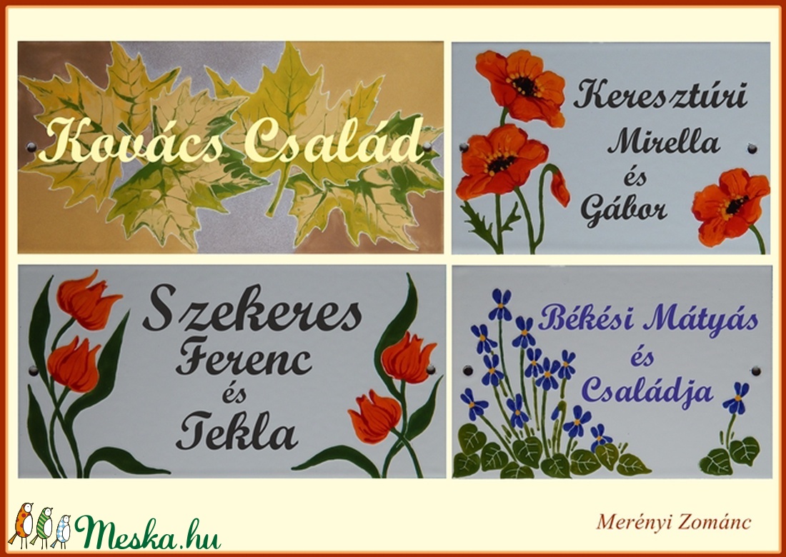 Tűzzománc névtábla - otthon & életmód - ház & kert - névtábla - Meska.hu Tűzzománc névtábla - otthon & életmód - ház & kert - névtábla - Meska.hu