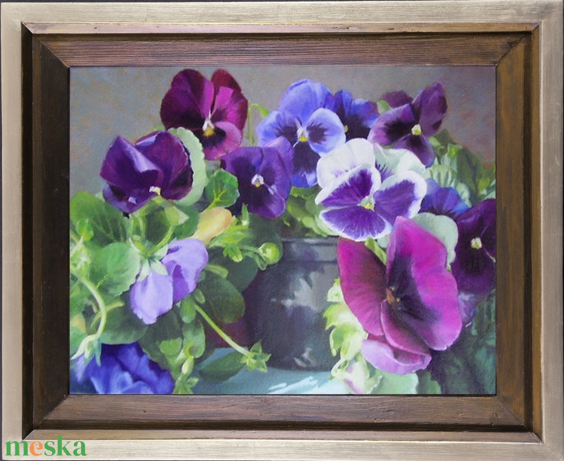 Árvácskák olajfestmény - művészet - festmény - olajfestmény - Meska.hu