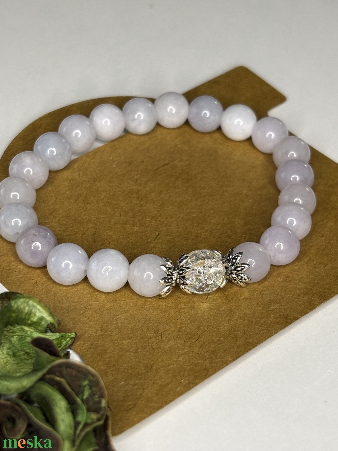 BÁTORSÁG - Akvamarin  Hegyi kristály karkötő - ékszer - karkötő - ásványkarkötő - Meska.hu