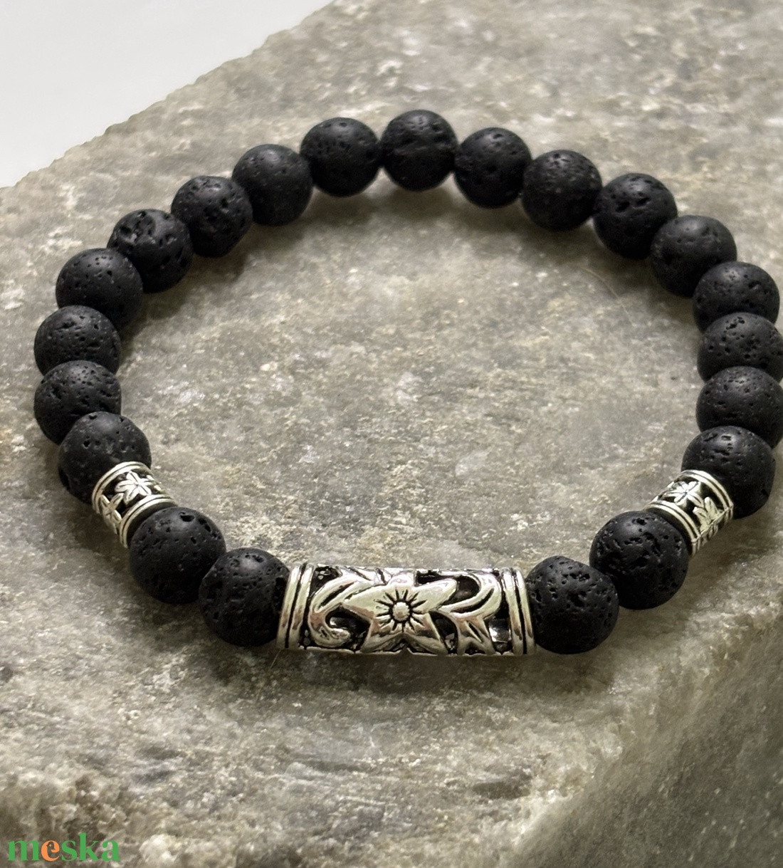 ÉLETERŐ - Fekete lávakő karkötő - ékszer - karkötő - ásványkarkötő - Meska.hu ÉLETERŐ - Fekete lávakő karkötő - ékszer - karkötő - ásványkarkötő - Meska.hu