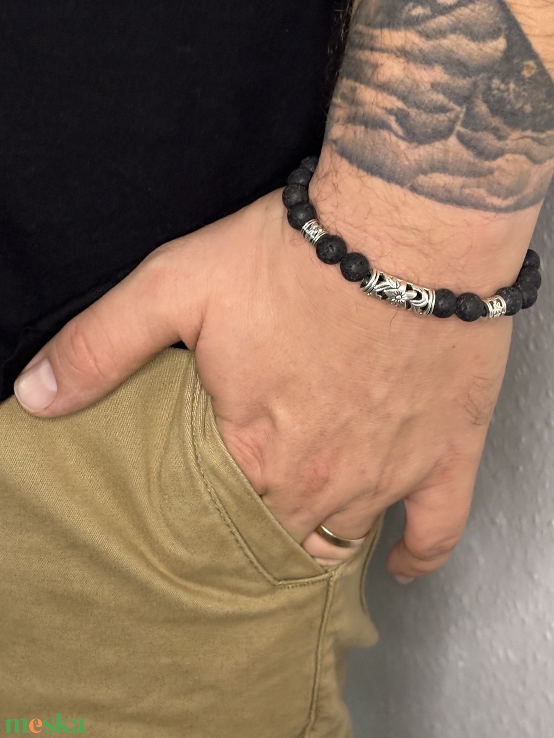 ÉLETERŐ - Fekete lávakő karkötő - ékszer - karkötő - ásványkarkötő - Meska.hu ÉLETERŐ - Fekete lávakő karkötő - ékszer - karkötő - ásványkarkötő - Meska.hu