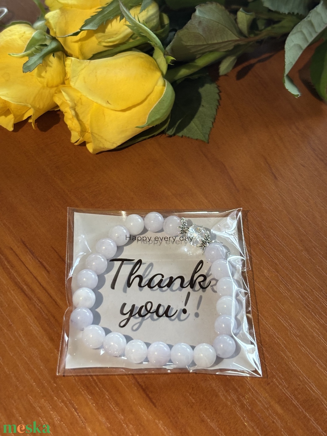 BÁTORSÁG - Akvamarin  Hegyi kristály karkötő - ékszer - karkötő - ásványkarkötő - Meska.hu