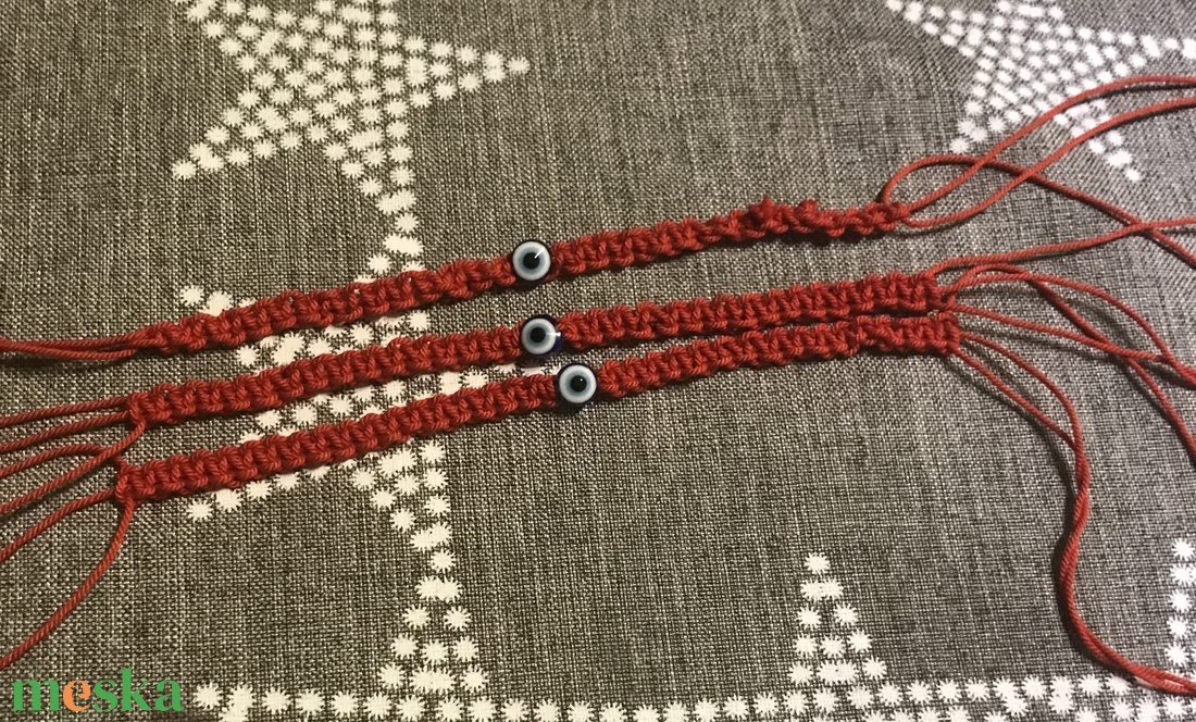 Kék szem- rontás elleni karkötő - ékszer - karkötő - ásványkarkötő - Meska.hu