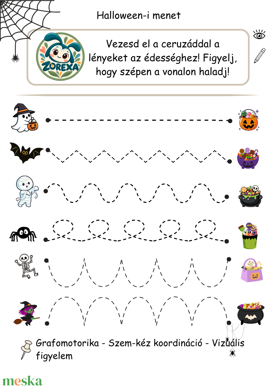 Zorexa Halloween-i menet - játék & sport - készségfejlesztő és logikai játék - oktató játékok - Meska.hu