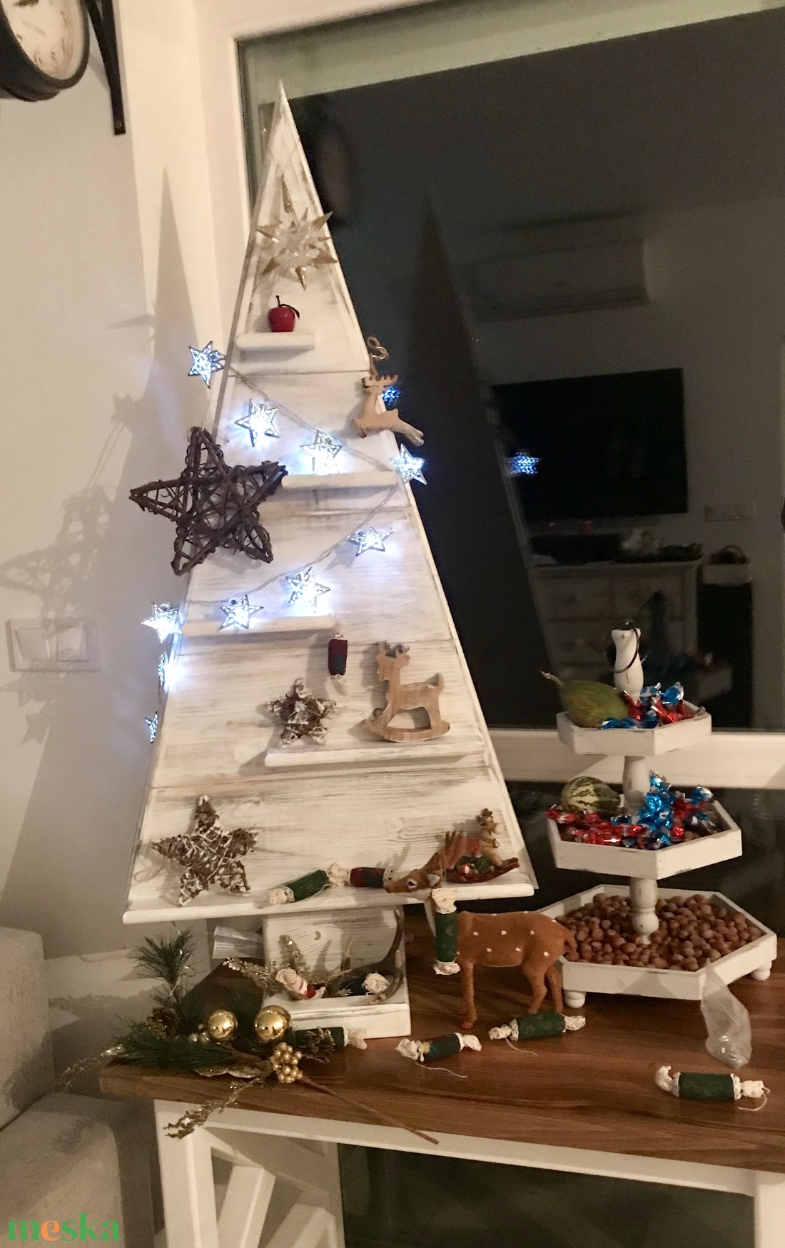 Fa karácsonyfa  - karácsony - karácsonyi lakásdekoráció - karácsonyfa, grincsfa - Meska.hu