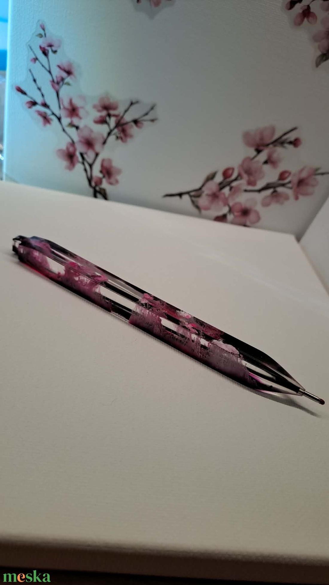 Epoxy toll lila-rózsaszín árnyalatokkal - otthon & életmód - papír, írószer - ceruza & toll - Meska.hu