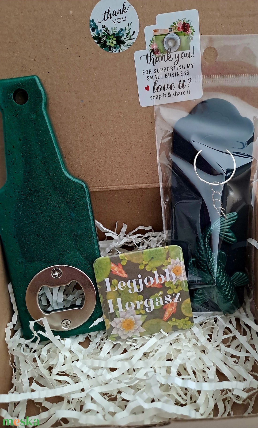 Legjobb Horgász Epoxy ajándékcsomag - otthon & életmód - konyhafelszerelés, tálalás - italos kellékek - sörnyitó - Meska.hu