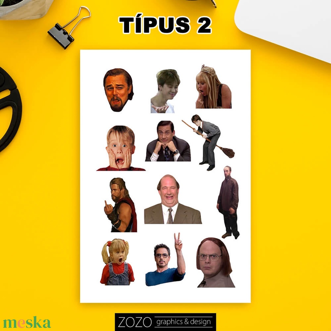 Mém matrica válogatás - Meme vicces funny stickers egyedi matricapapír scrapbook ragasztós - otthon & életmód - papír, írószer - matrica, matrica csomag - Meska.hu
