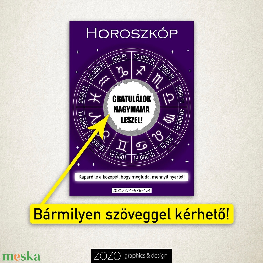 Kaparós egyedi sorsjegy bármilyen szöveggel - bejelentő apa nagymama nagypapa leszel tanú koszorúslány felkérő babaváró - otthon & lakás - papír írószer - képeslap & levélpapír - Meska.hu