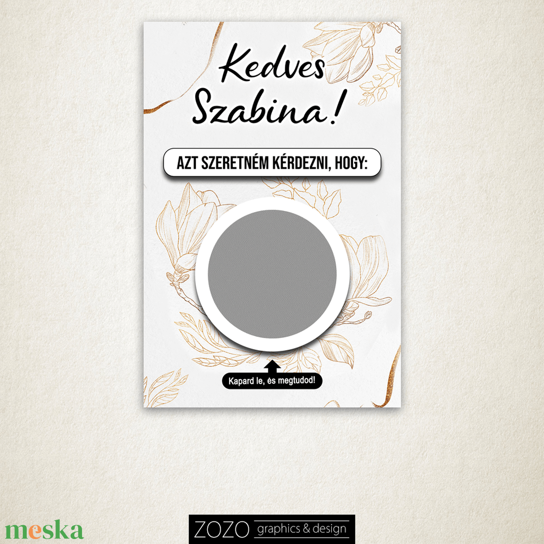 Kaparós sorsjegy bármilyen szöveggel - vicces bejelentő apa nagymama nagypapa leszel tanú koszorúslány felkérő babaváró - otthon & életmód - papír, írószer - Meska.hu