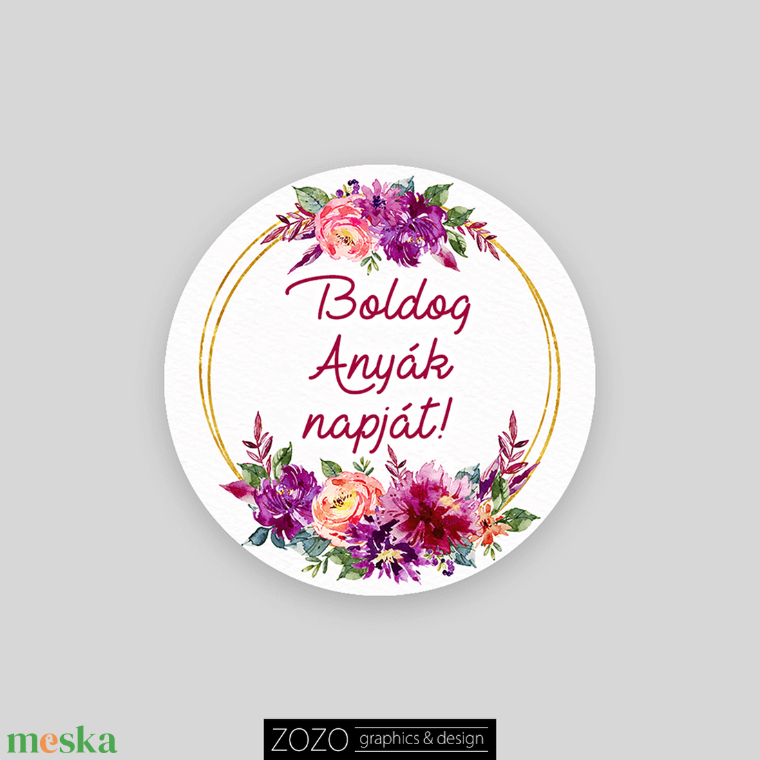 Matrica csomag kérhető egyedi szöveggel felirattal is 15-40 db Anyák napi virágos öntapadós címke - Boldog Anyák napját - otthon & életmód - papír, írószer - matrica, matrica csomag - Meska.hu