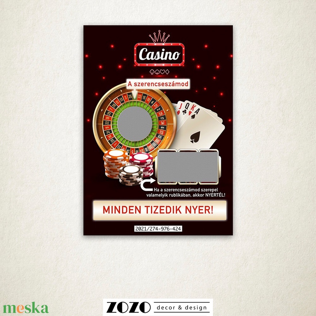 Casino egyedi kaparós felkérő bejelentő sorsjegy személyre szabott saját szöveggel bababejelentő tanúfelkérő ajándék - otthon & életmód - papír, írószer - ajándékozás kellékei - ajándék sorsjegy - Meska.hu