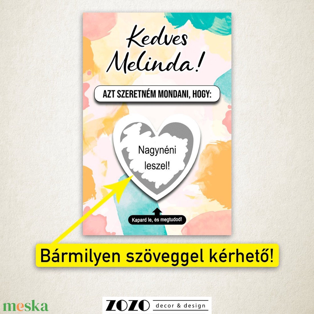Keresztszülő tanú koszorúslány felkérő baba bejelentő egyedi kaparós sorsjegy lap kártya személyre szabott szöveggel - otthon & életmód - papír, írószer - ajándékozás kellékei - ajándék sorsjegy - Meska.hu