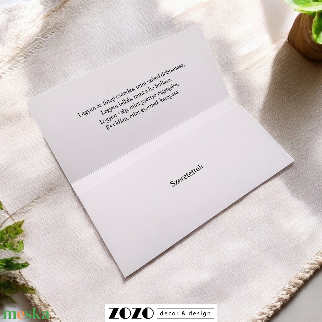 Karácsonyi pénzátadó boríték egyedi személyre szabható - esküvő - emlék & ajándék - nászajándék - esküvői pénzátadó boríték, kártya - Meska.hu