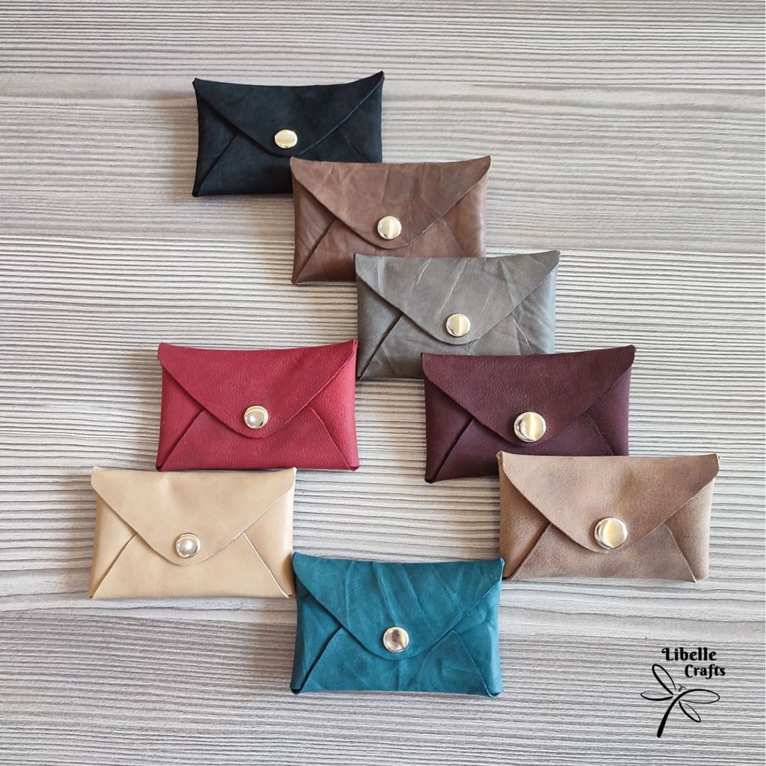 Bordó egyfakkos kártyatartó - táska & tok - pénztárca & más tok - kártyatartó & irattartó - Meska.hu