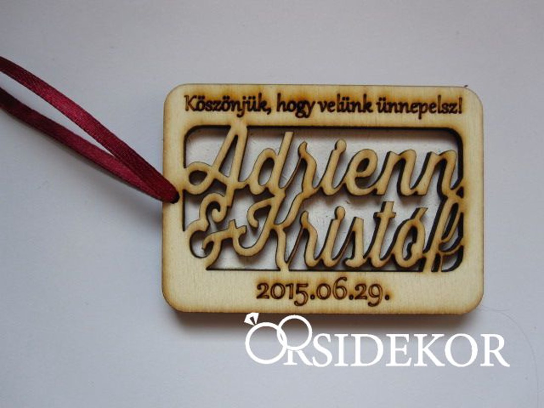 Kísérőcédula, ajándékkísérő - esküvő - emlék & ajándék - köszönőajándék - Meska.hu