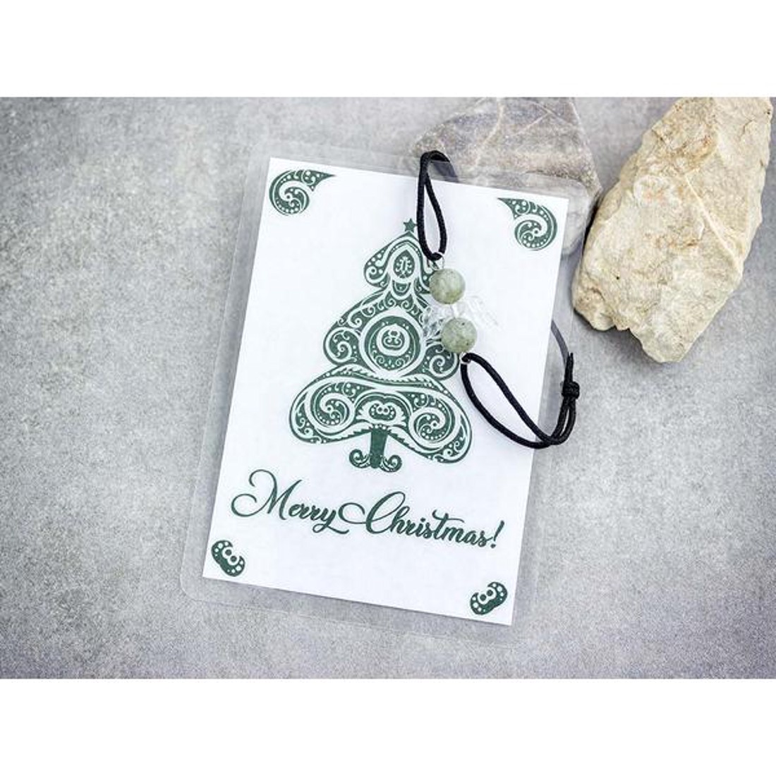 Merry Christmas labradorit angyal karkötő - ékszer - karkötő - karkötő medállal - Meska.hu