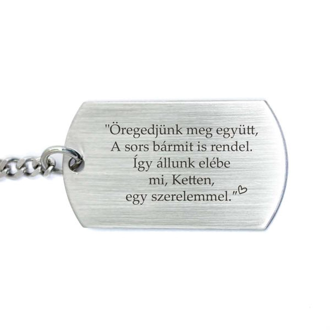 Öregedjünk meg együtt acél medálos kulcstartó - táska & tok - kulcstartó & táskadísz - kulcstartó - Meska.hu Öregedjünk meg együtt acél medálos kulcstartó - táska & tok - kulcstartó & táskadísz - kulcstartó - Meska.hu
