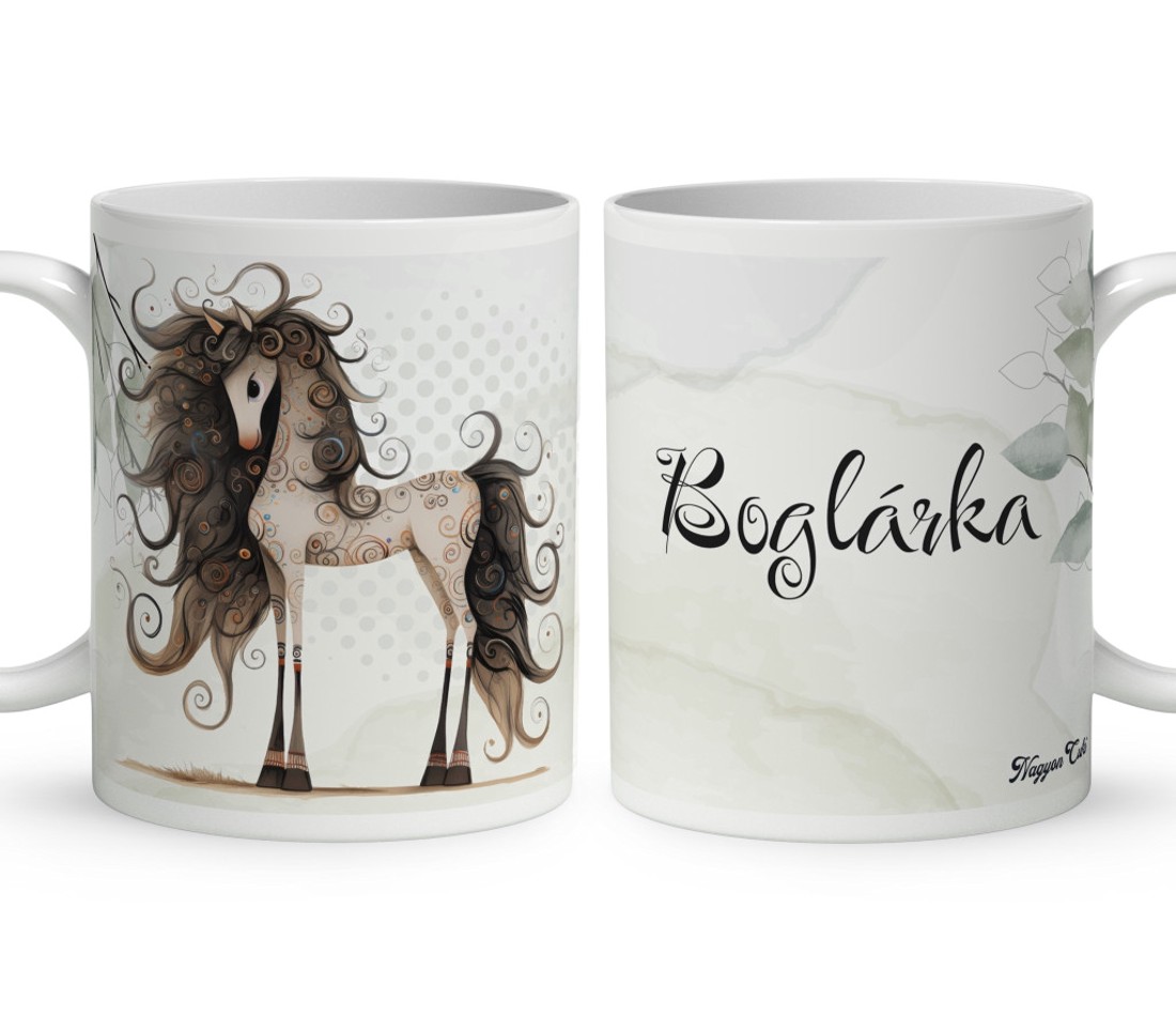 Névvel kérhető - Bájos furi lovas mintás bögre - otthon & életmód - konyhafelszerelés, tálalás - tálalás - bögre & csésze - Meska.hu