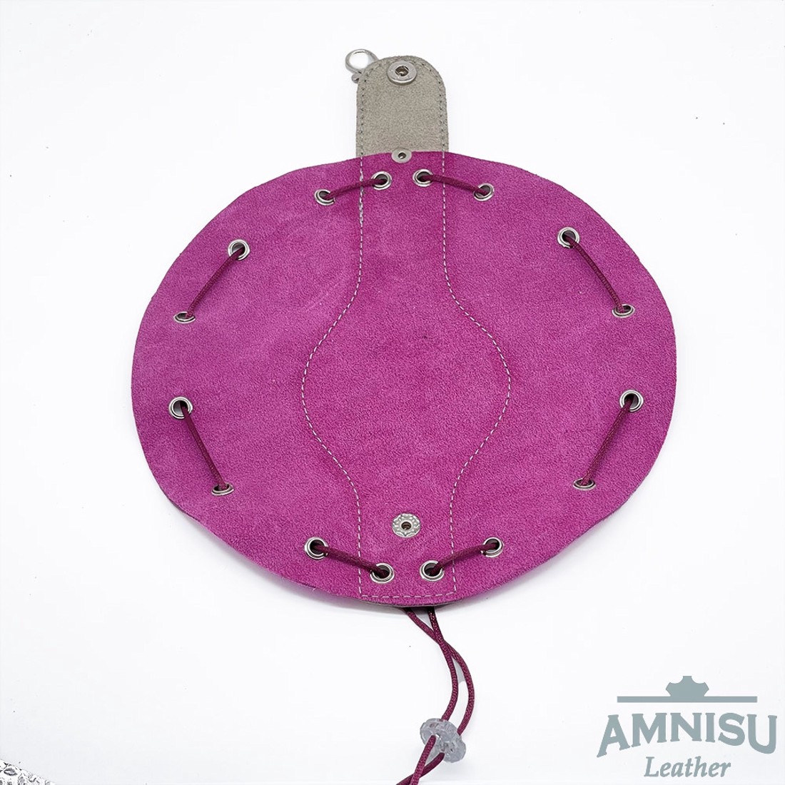 Szürke - pink bőr mini 2in1 szütyő és kockatálca N8014-4013 - játék & sport - táblajáték és kártyajáték - társasjátékok - dobókocka - Meska.hu
